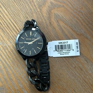 Michael Kors black chain watch